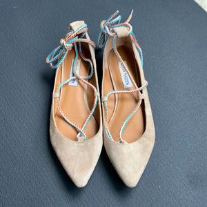 Steve Madden Emile suede lace up flats